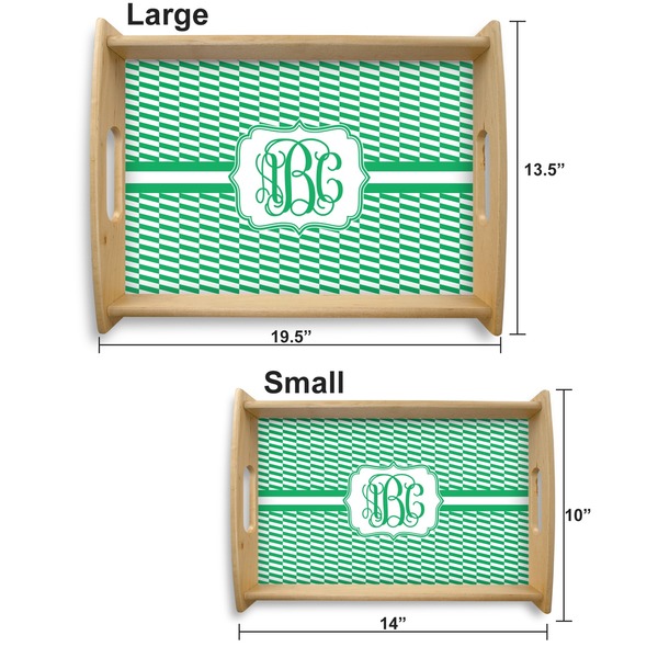 Zig Zag Serving Tray Wood Sizes