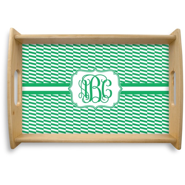 Custom Zig Zag Natural Wooden Tray - Small (Personalized)
