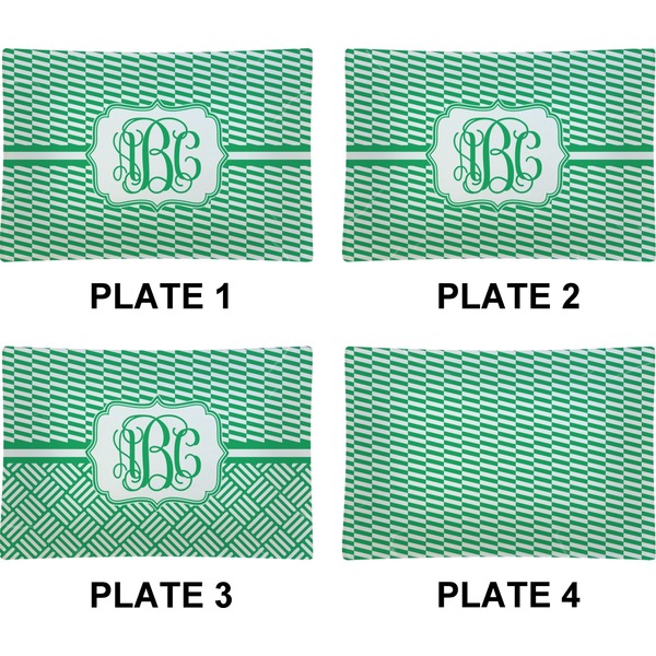 Zig Zag Set of Rectangular Appetizer / Dessert Plates (Approval)