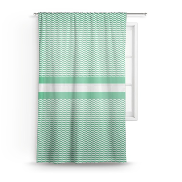 Custom Zig Zag Sheer Curtain - 50"x84"