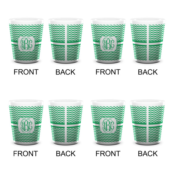 Zig Zag Shot Glass - White - Set of 4 - APPROVAL