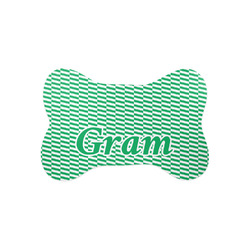 Zig Zag Bone Shaped Dog Food Mat (Small) (Personalized)