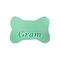 Zig Zag Bone Shaped Dog Food Mat (Small) (Personalized)