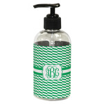 Zig Zag Plastic Soap / Lotion Dispenser (8 oz - Small - Black) (Personalized)