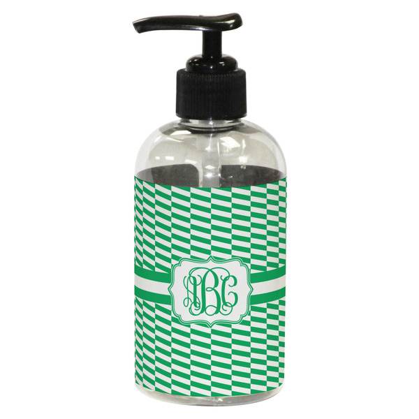 Custom Zig Zag Plastic Soap / Lotion Dispenser (8 oz - Small - Black) (Personalized)