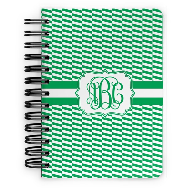 Custom Zig Zag Spiral Notebook - 5x7 w/ Monogram