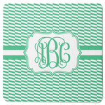 Zig Zag Square Rubber Backed Coaster (Personalized)