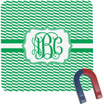 Zig Zag Square Fridge Magnet (Personalized)