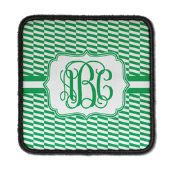 Zig Zag Iron On Square Patch w/ Monogram
