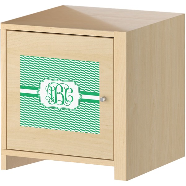 Zig Zag Square Wall Decal on Wooden Cabinet