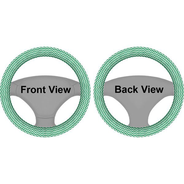 Zig Zag Steering Wheel Cover- Front and Back