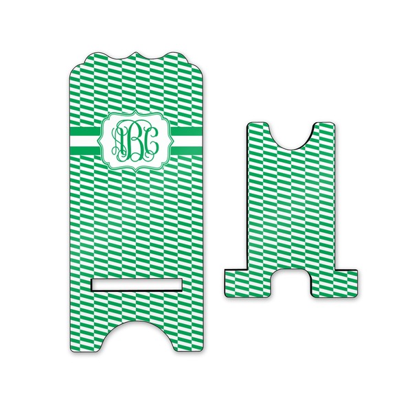 Zig Zag Stylized Phone Stand - Front & Back - Small