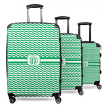 Zig Zag 3 Piece Luggage Set - 20" Carry On, 24" Medium Checked, 28" Large Checked (Personalized)
