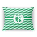 Zig Zag Rectangular Throw Pillow Case - 12"x18" (Personalized)