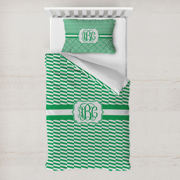 Custom Zig Zag Toddler Bedding w/ Monogram
