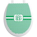 Zig Zag Toilet Seat Decal (Personalized)