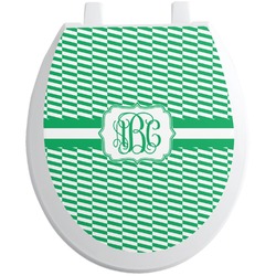 Zig Zag Toilet Seat Decal (Personalized)