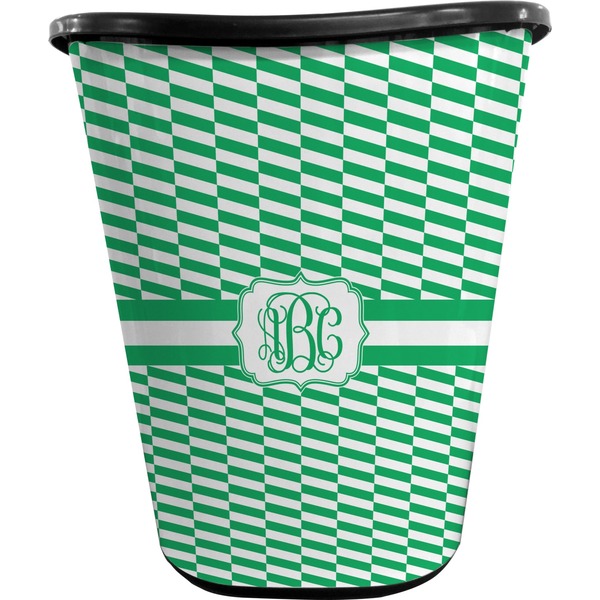 Zig Zag Waste Basket (Black)