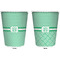Zig Zag Trash Can White - Front and Back - Apvl