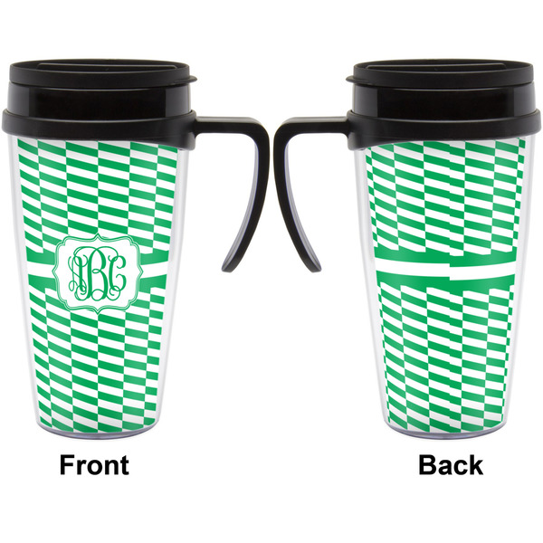 Zig Zag Travel Mug with Black Handle - Approval