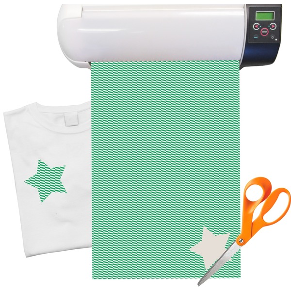 Custom Zig Zag Heat Transfer Vinyl Sheet (12"x18")
