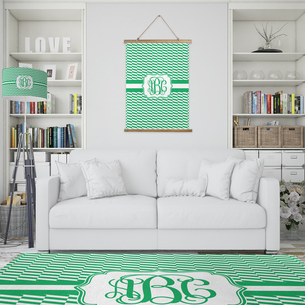 Zig Zag Wall Hanging Tapestry - Portrait - IN CONTEXT