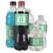 Zig Zag Water Bottle Label - Multiple Bottle Sizes