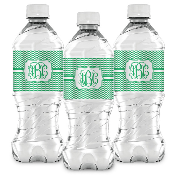 Zig Zag Water Bottle Labels - Front View