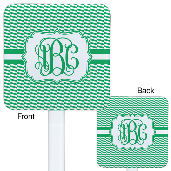 Zig Zag White Plastic Stir Stick - Double Sided - Approval