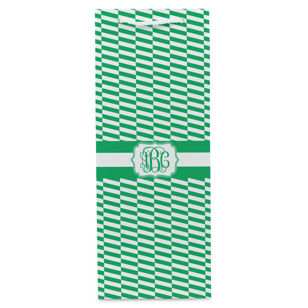 Zig Zag Wine Gift Bag - Matte - Front