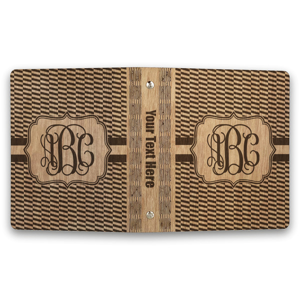 Zig Zag Wood 3-Ring Binders - 1" Half-Letter - Approval