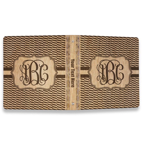 Zig Zag Wood 3-Ring Binders - 1" Letter - Approval