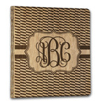 Zig Zag Wood 3-Ring Binder - 1" Letter Size (Personalized)