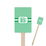 Zig Zag Rectangle Wooden Stir Sticks (Personalized)