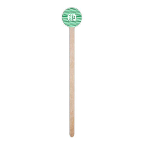 Zig Zag Wooden 6" Stir Stick - Round - Single Stick