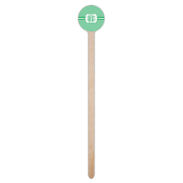 Zig Zag Wooden 7.5" Stir Stick - Round - Single Stick