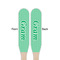 Zig Zag Wooden Food Pick - Paddle - Double Sided - Front & Back