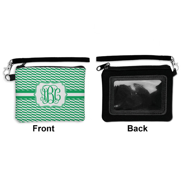 Zig Zag Wristlet ID Cases - Front & Back