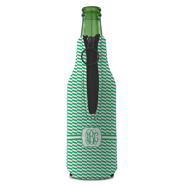 Zig Zag Zipper Bottle Cooler - BACK (bottle)
