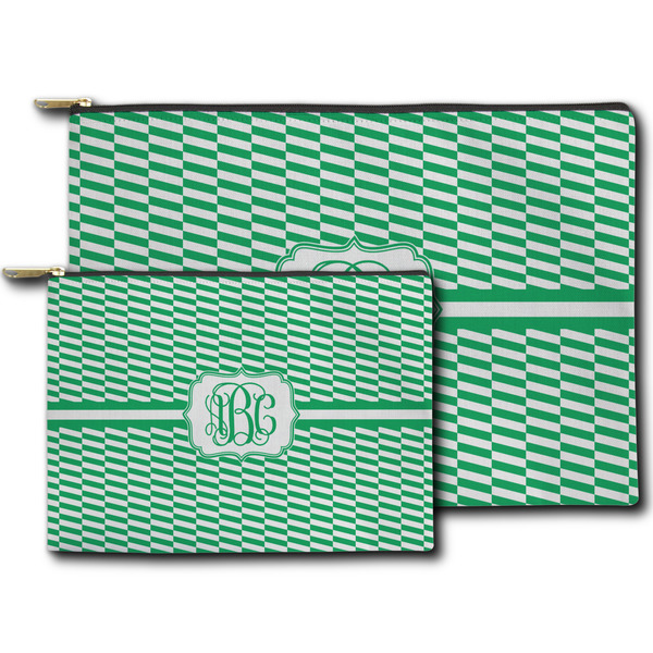 Zig Zag Zippered Pouches - Size Comparison