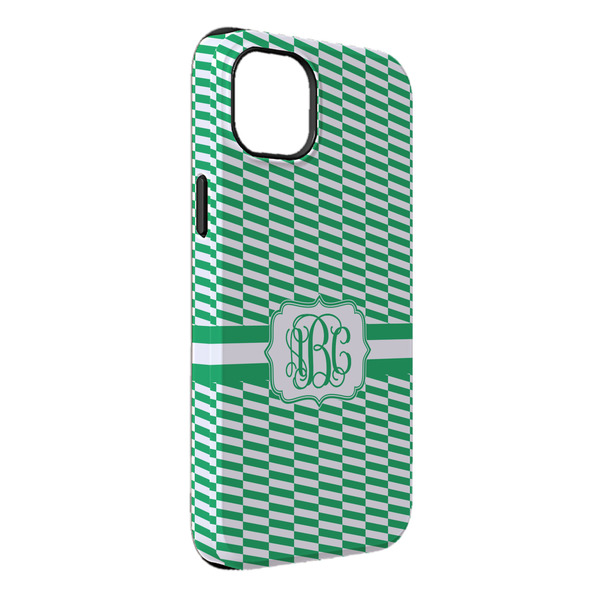 Custom Zig Zag iPhone Case - Rubber Lined - iPhone 14 Plus (Personalized)