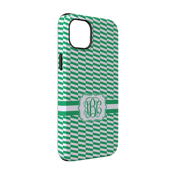 Custom Zig Zag iPhone Case - Rubber Lined - iPhone 14 Pro (Personalized)