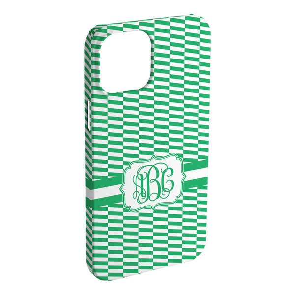 Custom Zig Zag iPhone Case - Plastic (Personalized)