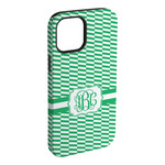 Zig Zag iPhone Case - Rubber Lined - iPhone 15 Pro Max (Personalized)