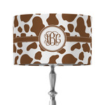 Cow Print 12" Drum Lamp Shade - Fabric (Personalized)