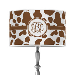 Cow Print 12" Drum Lamp Shade - Poly-film (Personalized)