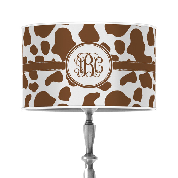 Custom Cow Print 12" Drum Lamp Shade - Poly-film (Personalized)