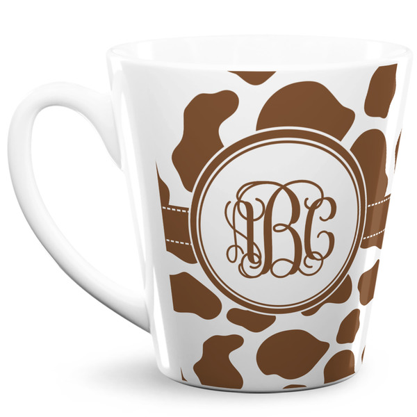 Custom Cow Print 12 Oz Latte Mug (Personalized)