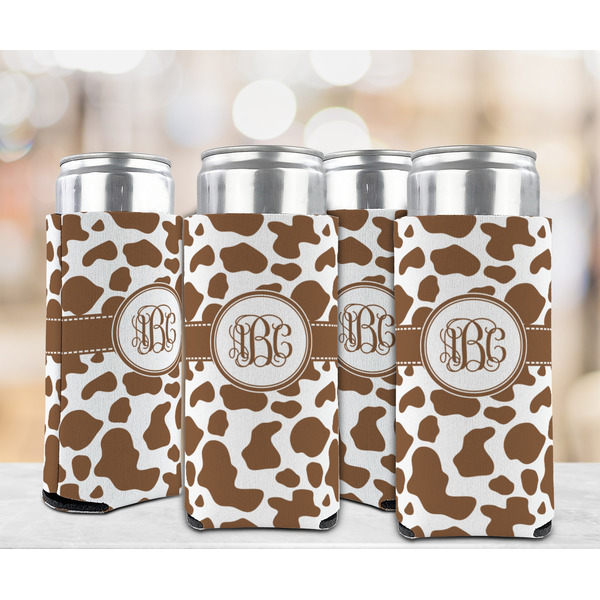 Cow Print 12oz Tall Can Sleeve - Set of 4 - LIFESTYLE