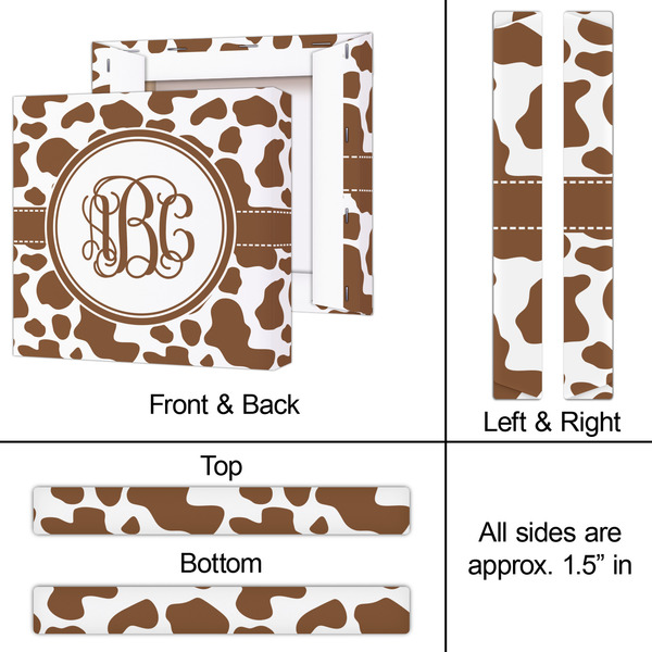 Cow Print 12x12 - Canvas Print - Approval